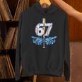 Blue Camo Baseball 67 Six Seven Camo Ice Cream Drip Boy Teen Unisex Hoodie