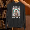 More Books Less People Mystic Book Rainbow Reading Book Unisex Hoodie
