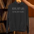 Books Not Guns Culture Not Violence Unisex Hoodie