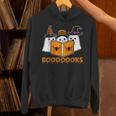Booooks Ghost Boo Read Books Library Teacher Halloween Cute Unisex Hoodie Booooks Ghost Boo Read Books Library Teacher Halloween Cute Unisex Hoodie