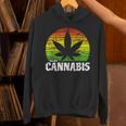 Cannabis ヴィンテージ 麻葉 レトロ マリファナ パーカー