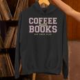 Coffee And Books Sip Then Flip Retro Varsity Reading Unisex Hoodie Coffee And Books Sip Then Flip Retro Varsity Reading Unisex Hoodie
