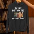 Cool Book Reader For Men Women Book Lover Bookworm Cat Book Unisex Hoodie