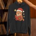 Cute Christmas Book Otter Reading Snowy Holiday Story Unisex Hoodie