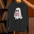 Cute Retro Reading Book Library Ghost Costume Unisex Hoodie