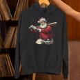 Dominican Santa Christmas Beisbol Baseball Dominicano Unisex Hoodie