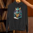 Dragon Reading Book Fantasy Reader Graphic Unisex Hoodie Dragon Reading Book Fantasy Reader Graphic Unisex Hoodie