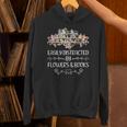 Easily Distracted By Flowers And Books Unisex Hoodie