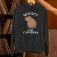 Respect The Capybara げっ歯類好き カピバラ アニマルジョーク パーカー