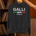Galli イタリア製 ファミリーネーム イタリア 国旗 長袖tシャツ パーカー