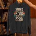What Happens At Book Club Stays At Book Club Retro Unisex Hoodie