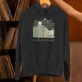I'm Booked Tonight Cozy Floral Book Lover Graphic Unisex Hoodie