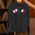 Japanese Flag France Flag フランス遺産 フランスのルーツ 日本の国旗 フランスの国旗 パーカー