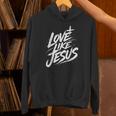Jesus Love Like Jesus 十字架 クリスチャン パーカー