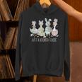 Just A Bookish Goose Bunny Easter Day Reading Book Lover Unisex Hoodie