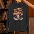 Just A Boy Who Loves Baseball Player Kids Unisex Hoodie Just A Boy Who Loves Baseball Player Kids Unisex Hoodie