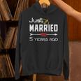 Just Married 5年前シャツ 結婚5周年記念 パーカー