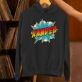 Kids Boys Xander Name Comic Book Superhero Unisex Hoodie