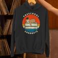 Kids Preschool Graduate Sloth Graduation Cap Sleeping On Books Unisex Hoodie