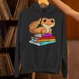 Leopard Gecko With Book Lizard Reptile Lover Unisex Hoodie Leopard Gecko With Book Lizard Reptile Lover Unisex Hoodie