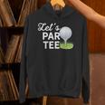 Let's Par ゴルフボール ティーピン付き 面白いゴルフクラブtシャツ パーカー
