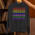 LGBTQ Pride Librarian Library Worker Reading Books Book Fan Unisex Hoodie