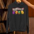 Librarian Let's All Go To The Library Cute Groovy Book Lover Unisex Hoodie