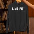Live Fit フィットネス愛好家へのギフトに最適 パーカー
