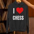 I Love Chess ハートギフト メンズ レディース キッズ アパレル 服 パーカー