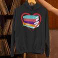 I Love Reading Book Heart Love Books Library Unisex Hoodie