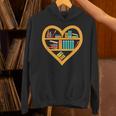I Love Reading Heart Love Books Reading Club Unisex Hoodie
