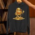 Melting Baseball Mascot Slugger Bat Cap Cartoon Unisex Hoodie Melting Baseball Mascot Slugger Bat Cap Cartoon Unisex Hoodie
