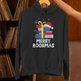 Merry Bookmas Christmas Bookworm Xmas Book Lover Reading Unisex Hoodie