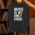 Music Is My Only Drug グラフィックプリント パーカー