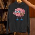 Nerd Brain With Book And Glasses Unisex Hoodie