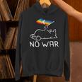 No War Peace Movement World Peace Peace Flag Cat パーカー