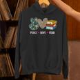 Peace Love Read Book Lover Reading Bookworm Reader Unisex Hoodie