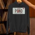 Pono ヴィンテージ ハワイ ナンバープレート パーカー