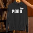 Pork – 面白いtシャツ Bbqスモーカーベーコン愛好家用 パーカー