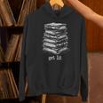 Quirky Book Nerd Get Lit Humor Bookworm Classic Distressed Unisex Hoodie Quirky Book Nerd Get Lit Humor Bookworm Classic Distressed Unisex Hoodie