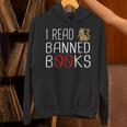 I Read Banned Books Cat Reading A Books Men Women Unisex Hoodie