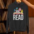 Read Book Cute School Teacher Librarian Elephant Pigeon Unisex Hoodie Read Book Cute School Teacher Librarian Elephant Pigeon Unisex Hoodie