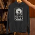 The Reader Tarot Card Books Skeleton Reading Book Unisex Hoodie