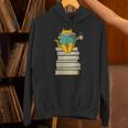Reading Cat Book & Tea Lover Unisex Hoodie