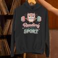 Reading Is My Favorite Sport Cute Owl Book Lover Unisex Hoodie