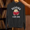 Reading Is My Jam Pun Book Lover & Reading Unisex Hoodie