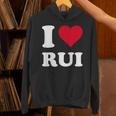 Red Heart I Love Rui パーカー