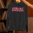 Retro Groovy Library Assistant Librarian Reader Books Unisex Hoodie Retro Groovy Library Assistant Librarian Reader Books Unisex Hoodie