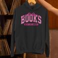 Retro Pink Coquette Bow Valentine Book Lover Varsity Unisex Hoodie