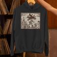 Satanic Occult Midnight Ride ゴスホラー 美的 木版画 長袖tシャツ パーカー